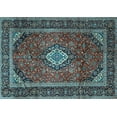 thumbnail image 1 of Ahgly Company Indoor Rectangle Persian Light Blue Traditional Area Rugs, 8' x 12', 1 of 4