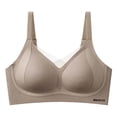thumbnail image 1 of Ropa interior transpirable para mujeres sujetador delgado de tamaño grande sin bordes reuniéndose diariamente, 1 of 7