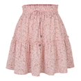 thumbnail image 4 of GPOECD Jupe Courte Femme Mode Fête Robe en Maille à Paillettes Tempérament Bas Banane Jupe pour Femmes 01_Pink,TG, 4 of 4