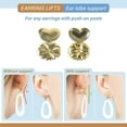 thumbnail image 5 of -Earring Backs Support Adjustable Hypoallergenic Earring Lifts 1 Set Gold 1 Set, 5 of 6