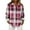 Hot Pink, variant on Flannel Shirt Women Long Sleeve Plaid Shirts Business Casual Button Down Work Tops Plus Size Collared Shirt Blouses OIOLOYJM Dark Blue S
