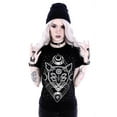 thumbnail image 1 of Restyle Gothic Galaxy Moon Cat T-Shirt (Medium), 1 of 4
