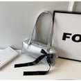 thumbnail image 2 of Bolsos de hombro de PU con cremallera y hilo de coser para mujer, nuevos bolsos de mano para mujer, de color sólido, informales, versátiles, 2024, 2 of 5