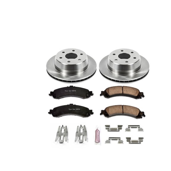 Rear Brake Pad and Rotor Kit - Compatible with 2003 - 2006 Cadillac Escalade ESV AWD 2004 2005