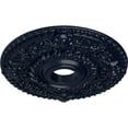 thumbnail image 3 of Ekena Millwork 18"OD x 3 1/2"ID x 1 1/2"P Rose Ceiling Medallion (Fits Canopies up to 7 1/4"), Hand-Painted Midnight Dream, 3 of 6