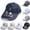 Black, variant on USB Fan Hat 23in Rechargeable Baseball Cap Adjustable Wind Speed Breathable Sunscreen Hat for Summer Golf Hiking Travel Sunshade Dark Gray 20-23 in