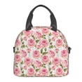 thumbnail image 2 of Goofa Rose Flowers Pattern Lunch Bag ,Insulated Lunch Box, Small Leakproof Cooler Food Lunch Containers Reusable High Capacity Lunch Tote Bags, 2 of 8
