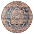thumbnail image 2 of nuLOOM Harriet Vintage Medallion Fringe Area Rug, 5' Round, Rust, 2 of 2