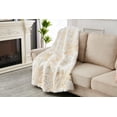 thumbnail image 6 of Cassilda Luxury Chinchilla Faux Fur Gilded Throw Blanket (50" x 60"), 6 of 6