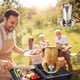 thumbnail image 1 of Parrilla de acero inoxidable para pollo asado | Soporte para pollo en lata de cerveza | Parrilla para barbacoa 2 en 1 | Accesorio antiadherente fácil de limpiar para horno y parrilla de exterior |, 1 of 6