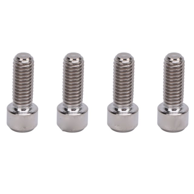 4 Pcs Bikes Disk Brake Caliper Screw, M6x16mm Ti Alloy Cycling Brake Clamp Fixing Bolt Replacement