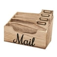 thumbnail image 3 of Organizador de , soporte para sobres, rústico para decoración del hogar y oficina, caja de almacenamiento, clasificador de cartas de madera,, 3 of 9