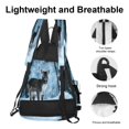 thumbnail image 4 of Pickleball Bags for Men Women Pickleball Backpack with Large Capacity Lightweight Adjustable Pickleball Sling Bag Hold Paddles, Balls, Accessories Deer In Winter, 4 of 5