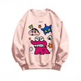 thumbnail image 3 of Suéter de cuello redondo Kawaii Crayon Shin-chan, moda de Anime japonés, abrigo suelto de algodón estampado de felpa, Top Unisex para parejas, otoño Y2K, 3 of 4