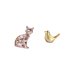 thumbnail image 5 of Escultura de gato dorado, pájaro, figura decorativa de animal, arte moderno, adorno artesanal para chimenea, escritorio, oficina, repisa, sala de esta, 5 of 8