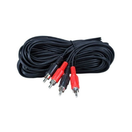 Recorder Home Theater System - Qvs 6ft Dual-rca Stereo Audio Combo Cable - Rca For Audio Device, Home Theater System, Dvd, Tv, Hdtv, Vcr, Cd Player - 6 Ft - 2 X Rca Male Stereo Audio - 2 X Rca Male Stereo Audio - Red, (rca2a-06l)