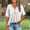 White#1, variant on GaThRRgYP Womens Tops Dressy Blouse,Women Fashionable and Comfortable Fashion Casual Button V-Neck T-shirt Loose and Elastic Non Positioning Printing Top Red S
