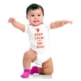 thumbnail image 4 of Keep Calm and Say Boo Halloween Romper Boys or Girls Infant Baby Brisco Brands 6M, 4 of 7