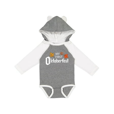 

Inktastic Inktastic - My First Oktoberfest- pretzel and leaves Gift Baby Boy or Baby Girl Long Sleeve Bodysuit