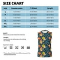 thumbnail image 5 of Goofa Blue Floral Printed Men's Sleeveless T-Shirt - Athletic Gym Workout Tank Top for Men - Moisture-Wicking, UPF 30+ Quick-Dry Muscle Tee-X-Large, 5 of 8