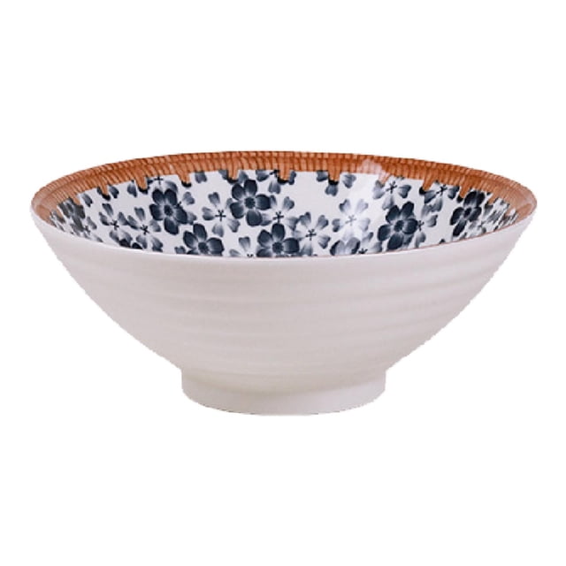 Cuenco para fideos, vajilla, cuenco para ramen, multifuncional, irrompible, fácil de Estilo D