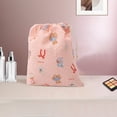 thumbnail image 5 of Unique Bargains 1 Pc Small Doll Drawstring Makeup Bag for Travel Pink Polyester, 5 of 6