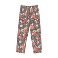 thumbnail image 4 of Sigee Foxes Print Men's Pajama Pants - Soft Lounge Sleep Bottoms with Elastic Waistband and Pockets-XX-Large, 4 of 9
