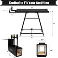 thumbnail image 3 of 3 Burner Forge with Propane Forge Stand 24" X 12" Heavy-Duty Blacksmith Forge, for Single & Double Propane Forges for Blacksmithing, Knife Making Forge Kit & Blacksmithing the Forge., 3 of 9