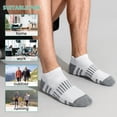 thumbnail image 6 of Loritta 12 Pairs Mens Socks White Running Ankle Socks Low Cut Cushioned Breathable Athletic Mens Socks Size 10-13, 6 of 6