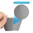 thumbnail image 4 of Cupcake Wrappers Paper, 50 Pack Baking Cups Wave Decoration, Silver Grey, 4 of 6