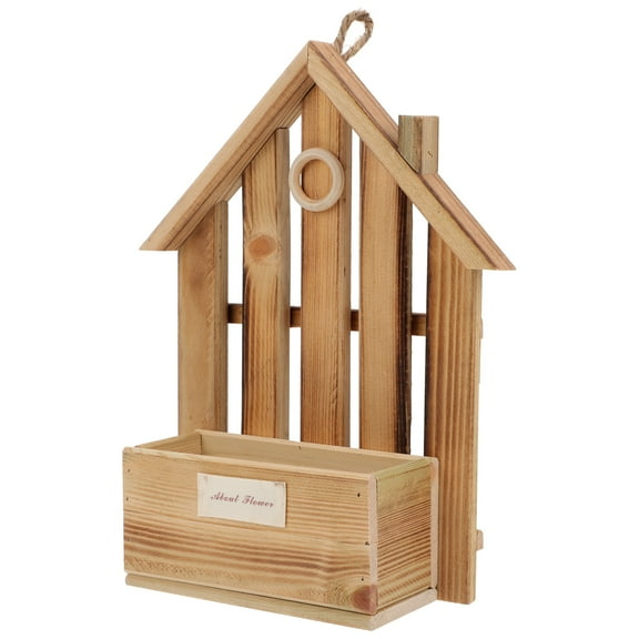 MLINS  Aesthetic Log House Flowerpot Attractive Decoration Wall Hanging Basket