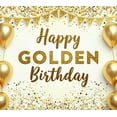 thumbnail image 3 of Sparkling Golden Happy Golden Birthday Banner Background Party Supplies for Birthday Party Decorations Photography Props Balloon Decors, 3 of 7