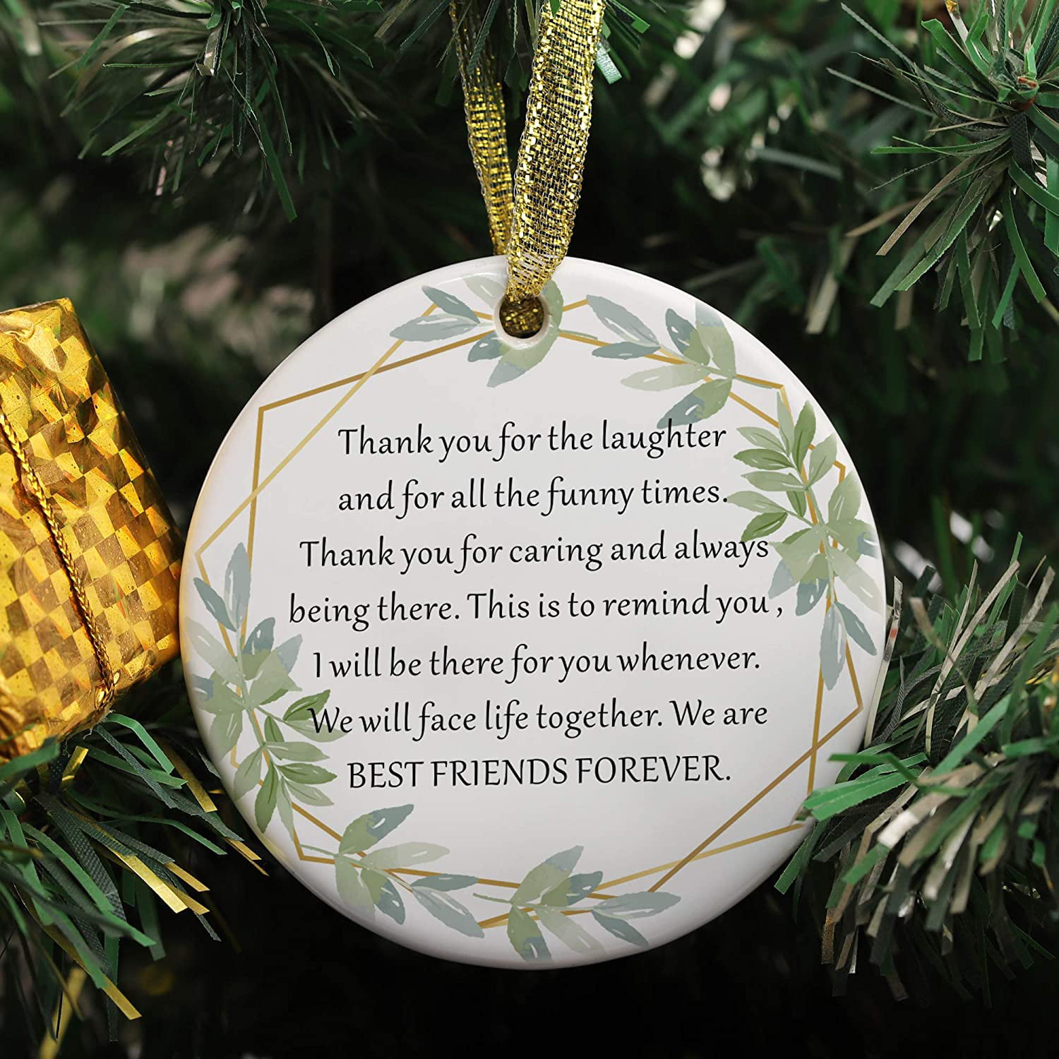 Gift for Friends Friends Forever Ornament Distance Ornament Best Friend Ornament State Ornament Personalized Ornament BFF