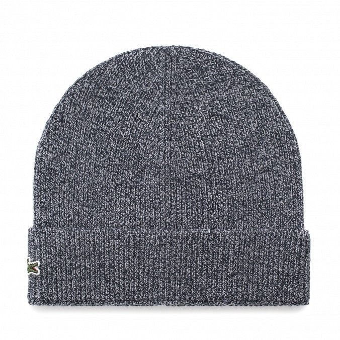 lacoste ribbed beanie