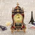 thumbnail image 3 of Nikou Table Clock - Plastic Table Clock Vintage Style Alarm Clock Antique Desk Alarm Clocks for Home Hotel Decorative (??), 3 of 7