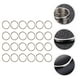 thumbnail image 3 of 24pcs llaveros anillos planos llavero de metal anillos llaves de bricolaje apego, 3 of 6