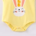 thumbnail image 3 of Ulanda Unisex Babies Onesie Solid Cotton Bodysuit Top for Kids One Piece Romper for 0-24 Months Boys Girls (Light Yellow, 0-3 Months), 3 of 4