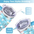 thumbnail image 5 of 40oz Dental Tooth Fun Stainless Steel Flip Straw Tumbler Spill Proof Travel Cup Double Wall Vacuum Insulated Coffee Mug with Handle, 5 of 6
