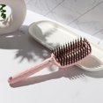 thumbnail image 3 of Detangling Vented Paddle Brush with Nylon & Boar Bristles | Glides Through Tangles on Wet or Dry Hair | Tames Flyaways & Frizz | Reduces Breakage & Damage | For All Hair Types (Blush), 3 of 4