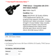 thumbnail image 2 of TPMS Sensor - Compatible with 2018 - 2023 Subaru Outback 2019 2020 2021 2022, 2 of 2