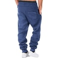 thumbnail image 3 of Mens Heavyweight Sweatpants Baggy Straight Casual Pants Elastic Waist Workout Athletic Joggers Pockets Sweat Pants, 3 of 5