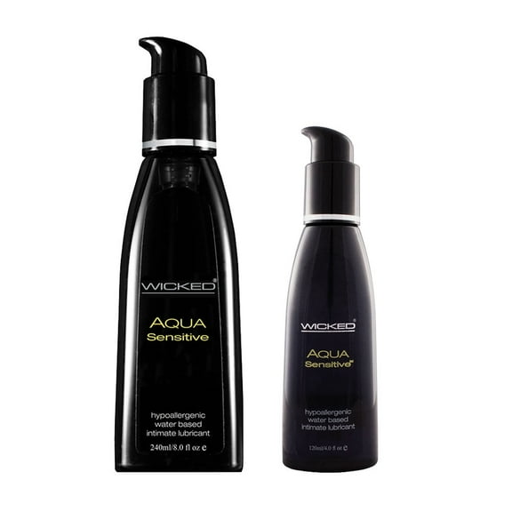 Wicked Aqua Sensitive Lubricant | Hypoallergenic Water Aloe Based Lubricant