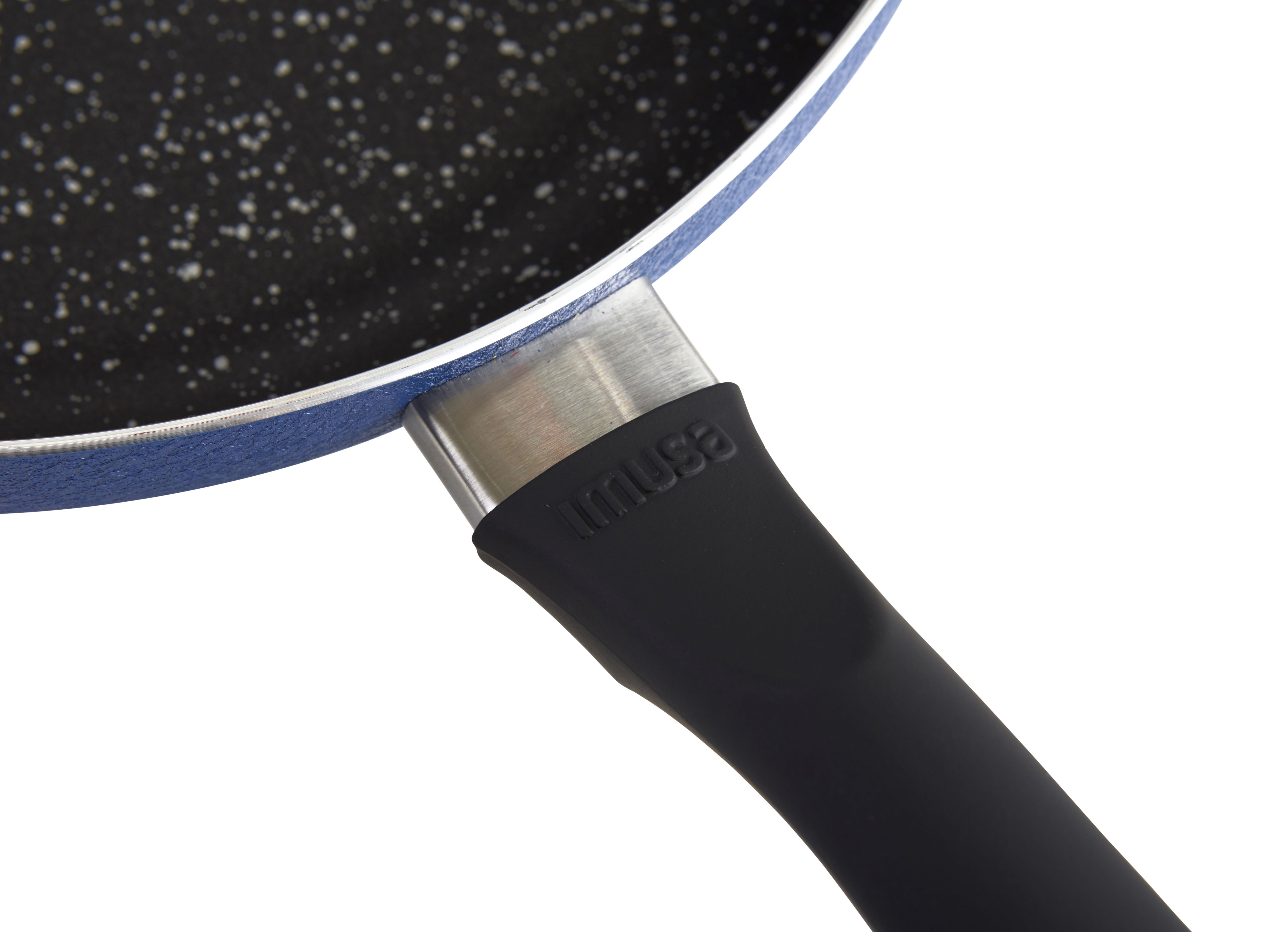 IMUSA IMUSA PTFE Nonstick Speckled Blue Stone Finish Saute Pan with Soft  Touch Handle 8 Inch, Blue - IMUSA