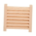 thumbnail image 6 of NICEXMAS Louvered Ventilation Grille Sauna Air Vent Grille Khaki Cedar 1Set, 6 of 8