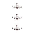 thumbnail image 2 of ZheElen Trendy Chic Miniature Chandelier Ceiling Lamp Model Layout Decor Accessories Bronze White Light 8.2x4.5cm 3Set, 2 of 6