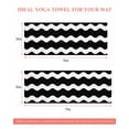 thumbnail image 6 of Black Ripple Yoga Towel for Hot Yoga Non Slip, Simple Black White Waves Aesthetics Yoga Mat Towel Absorbent Yoga Sweat Towels Microfiber Hot Yoga Blanket for Bikram Pilates 26"x70", 6 of 7