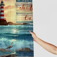 thumbnail image 3 of Orinice   Beach Shower Curtain Sets with Rugs, Toilet Lid Cover,Blue Sea Starfish Turtle Vintage Wooden Ocean Quote Words Beach Nautical Coastal Lighthouse Bathroom Shower Curtain with  60x72, 3 of 7