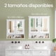 thumbnail image 5 of Mueble de Baño con Espejo de Pared, Armario de Caño Colgante con 2 Puertas, 15,1 x 65,1 x 75,1 cm, Blanco, 5 of 8