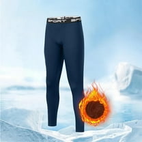 Kalauyu Men's Thermal Compression Pants Fleece Lined Sports Tights Athletic Leggings Base Layer Bottoms Cold Weather Gear
