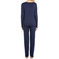 thumbnail image 6 of Avidlove Women's Pajama Set Two Piece Long Sleeve Sleepwear Soft V Neck Pj Top and Long Pants Loungwear, 6 of 7